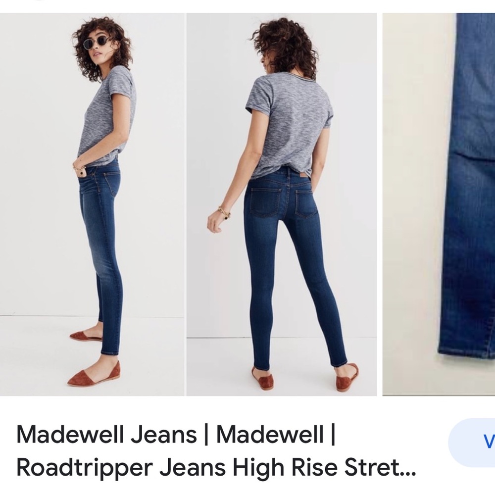 Madewell Roadtripper jeans in Indigo wash, size 26. Great condition! - Picture 4 of 4